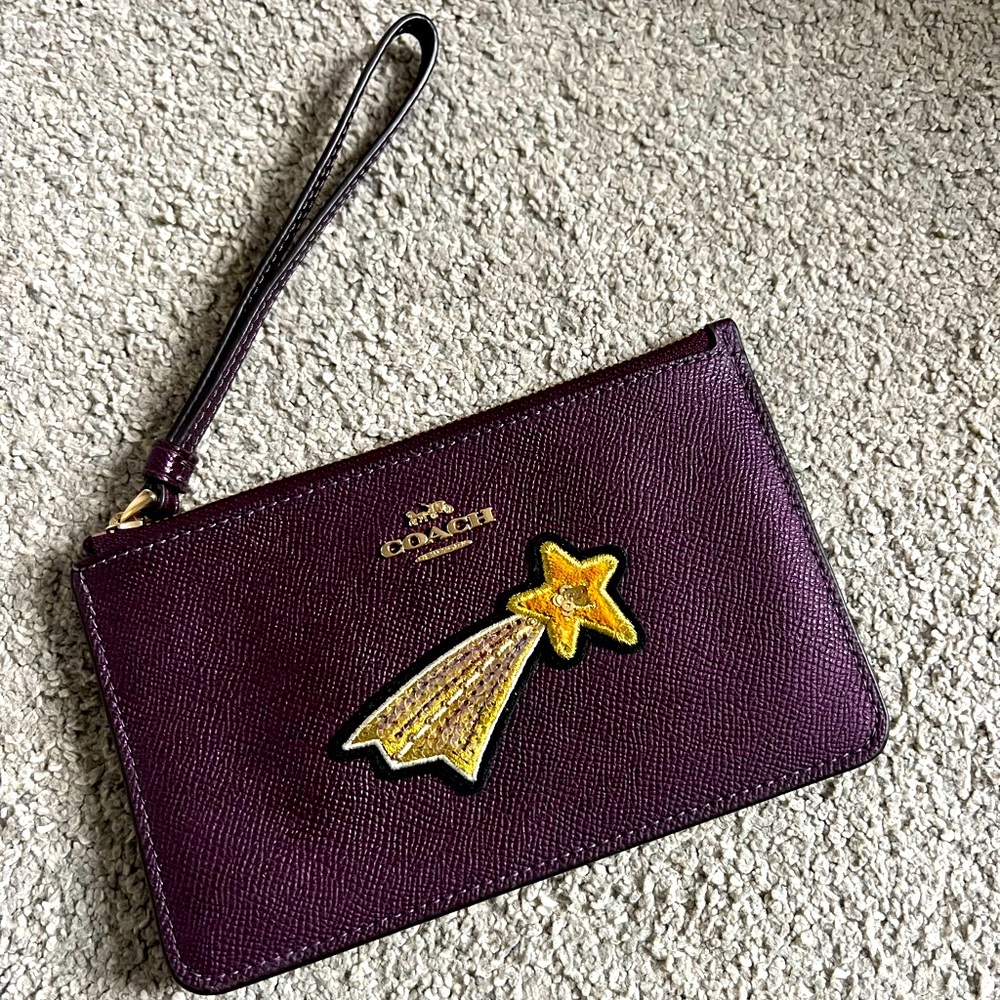 Coach shooting star wristlet